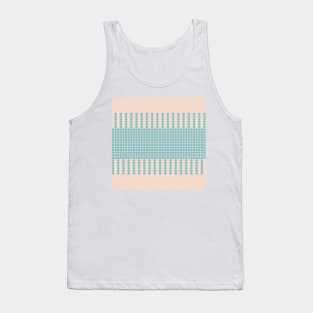 Green and Orange Dots Pattern Tank Top